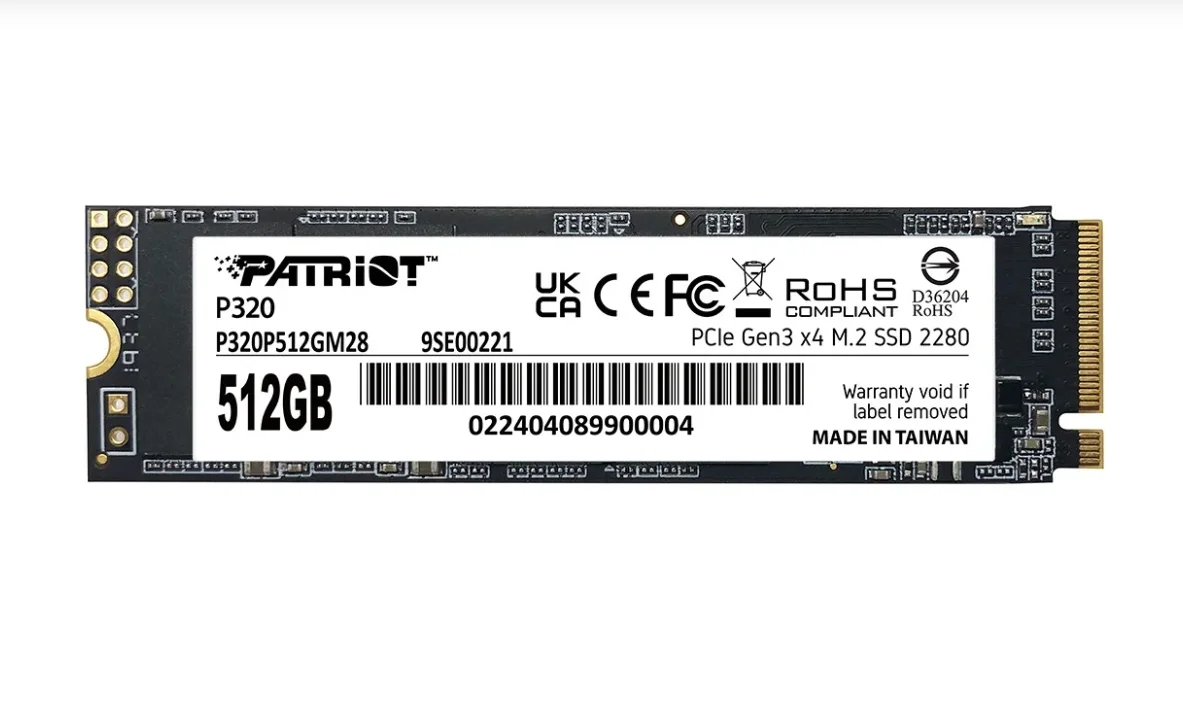 Patriot P320 1TB 3000/2200MB/s NVMe M.2 SSD Disk 