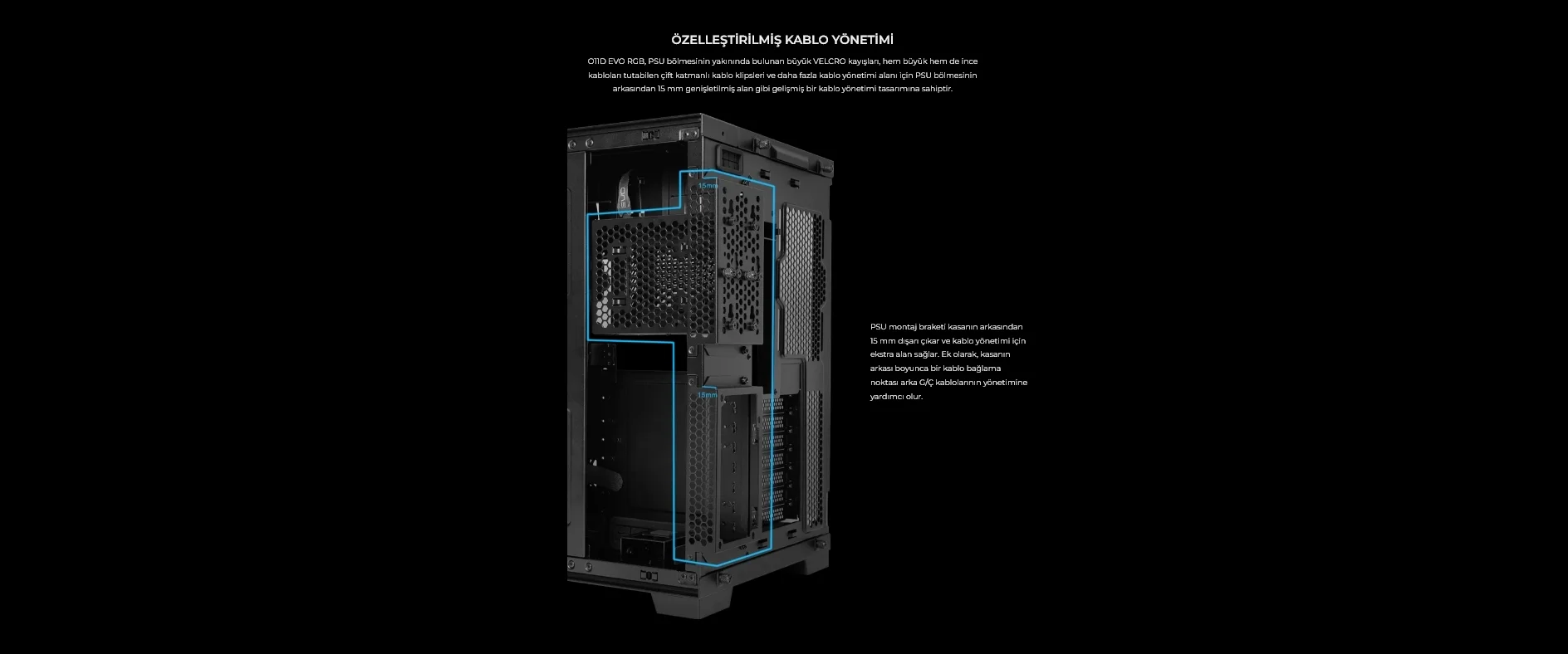 Lian Li O11 Dynamic Evo RGB Beyaz Mid-Tower E-ATX Oyuncu (Gaming) Kasa (G99.O11DERGBW.00)