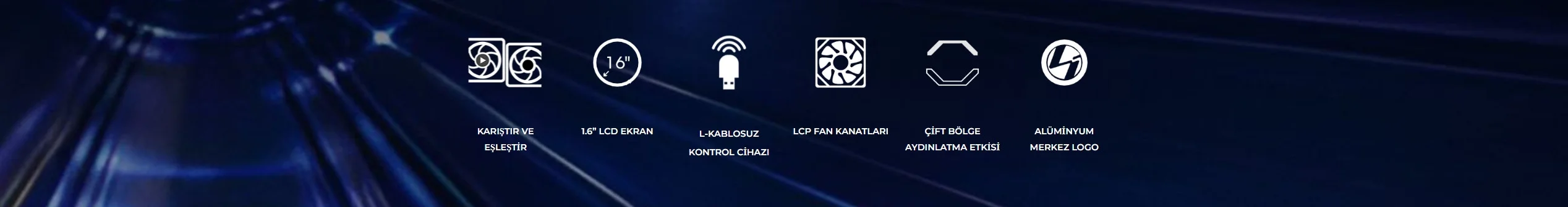 Lian Li UNI FAN REVERSE TL WIRELESS 3x120mm Beyaz Kasa Fanı