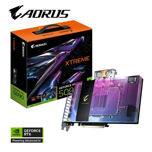 Gigabyte AORUS GeForce RTX 5090 XTREME WATERFORCE WB GV-N5090AORUSX WB-32GD GDDR7 32G 512bit Gaming (Oyuncu) Ekran Kartı
